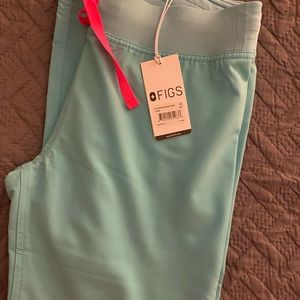 FIGS neon blue Livingston scrub pants